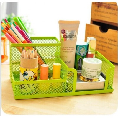 Hot sale  desk organizer multifunctional colored metal mesh desk organizer